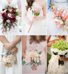 Naturally tied bouquet